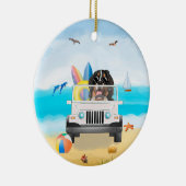 Décoration En Céramique bernese mountain Dog Driving on Beach (Droite)