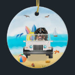 Décoration En Céramique bernese mountain Dog Driving on Beach<br><div class="desc">Un chien de montagne bernais conduisant un véhicule sur la plage est une idée cadeau parfaite pour quelqu'un qui aime cette race de chien.</div>