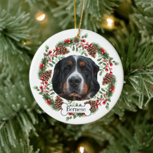 Décoration En Céramique Bernese Mountain Dog Personnalisé Animal de Compag