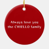 Décoration En Céramique Bernese Mountain Dog Photo Ornament (Dos)