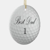 Décoration En Céramique Best Dad 1 Golf Ball (Droite)