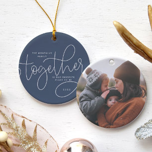 Décoration En Céramique Better Together Holiday Photo
