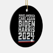 Décoration En Céramique Biden Harris 2024 Care again (Droite)
