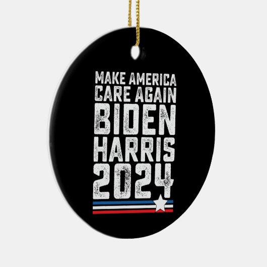 Décoration En Céramique Biden Harris 2024 Care again (Droite)