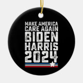 Décoration En Céramique Biden Harris 2024 Care again (Devant)