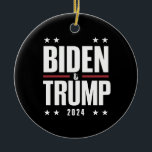Décoration En Céramique Biden Trump 2024 Drôle Président VP<br><div class="desc">Biden Trump 2024 Drôle Président VP</div>