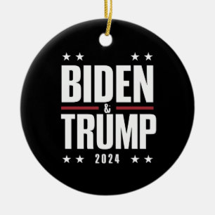 Décoration En Céramique Biden Trump 2024 Drôle Président VP