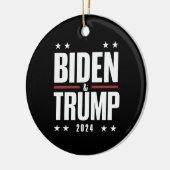 Décoration En Céramique Biden Trump 2024 Drôle Président VP (Gauche)