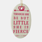 Décoration En Céramique Bien qu'elle soit mais peu elle est féroce (Droite)