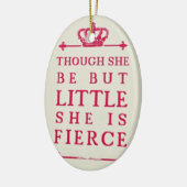 Décoration En Céramique Bien qu'elle soit mais peu elle est féroce (Gauche)