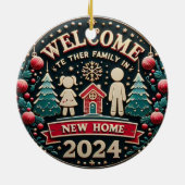 DÉCORATION EN CÉRAMIQUE BIENVENUE NOUVELLE MAISON (Dos)