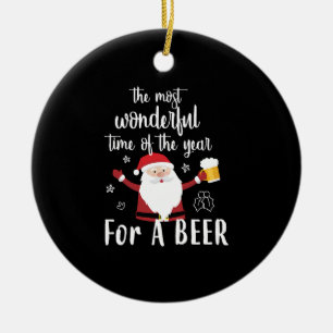 Décoration En Céramique Bière de Noël