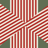 Décoration En Céramique Big Bow of Striped Ribbon