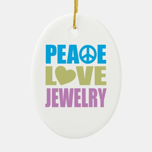 Décoration En Céramique Bijoux d'amour de paix (Devant)