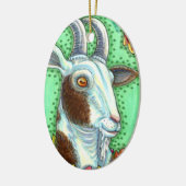 DÉCORATION EN CÉRAMIQUE BILLY CHÈQUE ET FEUILLES D'AUTOMNE, MERCI FERME (Gauche)