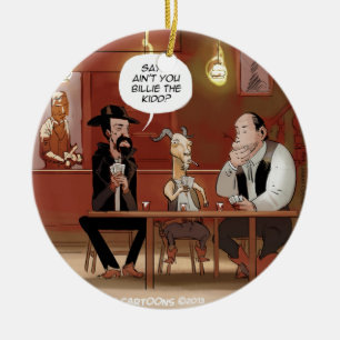 Décoration En Céramique Billy The Kid ? Dessin Animé de Chèvre Drôle