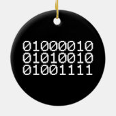 DÉCORATION EN CÉRAMIQUE BINARY BRO (Dos)