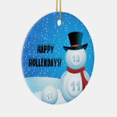 Décoration En Céramique Bingo de Noël (Droite)