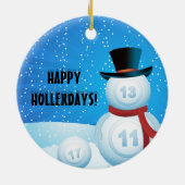 Décoration En Céramique Bingo de Noël (Dos)