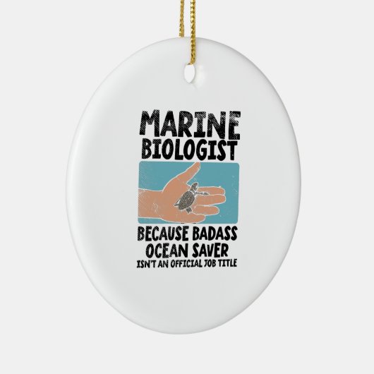 Décoration En Céramique Biologiste marin Biologie marine (Droite)