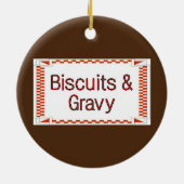 Décoration En Céramique Biscuits et graviers (Dos)