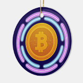 DÉCORATION EN CÉRAMIQUE BITCOIN (Gauche)