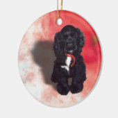 Décoration En Céramique Black Cocker Spaniel Puppy - Abby (Gauche)