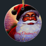 Décoration En Céramique Black Santa Claus,African-AMerican,Christmas,Man<br><div class="desc">Black Santa Claus, African-American, Christmas,  Man
 
Santa Claus can be black too!
Deck your home with this handsome black santa.</div>