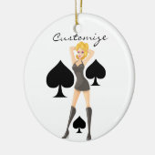 Décoration En Céramique Black Spades Blonde Queen Thunder_Cove (Gauche)