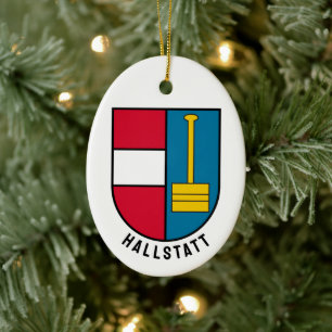 Décoration En Céramique Blason de Hallstatt - AUTRICHE
