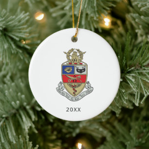Décoration En Céramique Blason de Kappa Psi