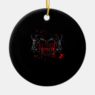 Décoration En Céramique Blegh Breakdown, Skeleton Heart Hands, Emo Band, S