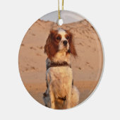 Décoration En Céramique Blenheim Cavalier King Charles Spaniel Chien (Gauche)