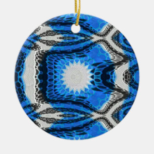 Décoration En Céramique Bleu atomique