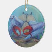 Décoration En Céramique Bleu Crabe Océan (Gauche)