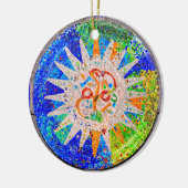 Décoration En Céramique Bleu de détail de Gaudi (Gauche)