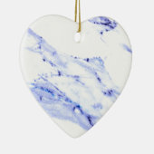 Décoration En Céramique Bleu élégant moderne, Marbre blanc motif en granit (Droite)