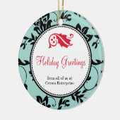 Décoration En Céramique Bleu floral vacances accueil personnalisé logo d'e (Gauche)