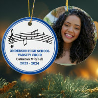 Bleu High School Varsity Choir Personnalisé Noël