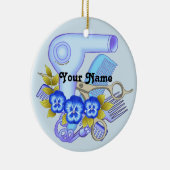 Décoration En Céramique Bleu Pansy Beautician (Droite)