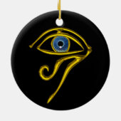 Décoration En Céramique BLEU TALISMAN, noir et blanc (Dos)