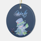 Décoration En Céramique Bleus d'hiver (Gauche)