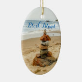 Décoration En Céramique Block Island Stone Cairn Ornament (Droite)