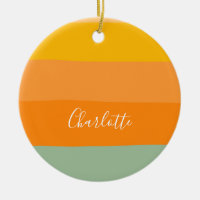 Blocs de couleur Abstraits Orange Personnalisé