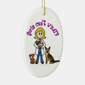 Décoration En Céramique Blonde Vétérinaire (Droite)