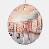 Décoration En Céramique Blondie Dans Venise Romantique (Gauche)