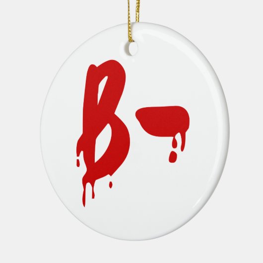 Décoration En Céramique Blood Group B- Negative #Horror Hospital (Gauche)