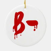 Décoration En Céramique Blood Group B- Negative #Horror Hospital (Dos)