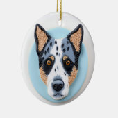 Décoration En Céramique Blue Heeler Chien 3D inspiré (Droite)
