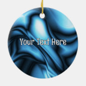 Décoration En Céramique Blue Silk wave (Dos)